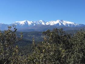 Belle vue sur le massif du canigou